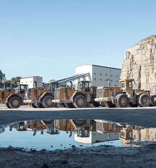 Bagger im Steinbruch Bettenfeld